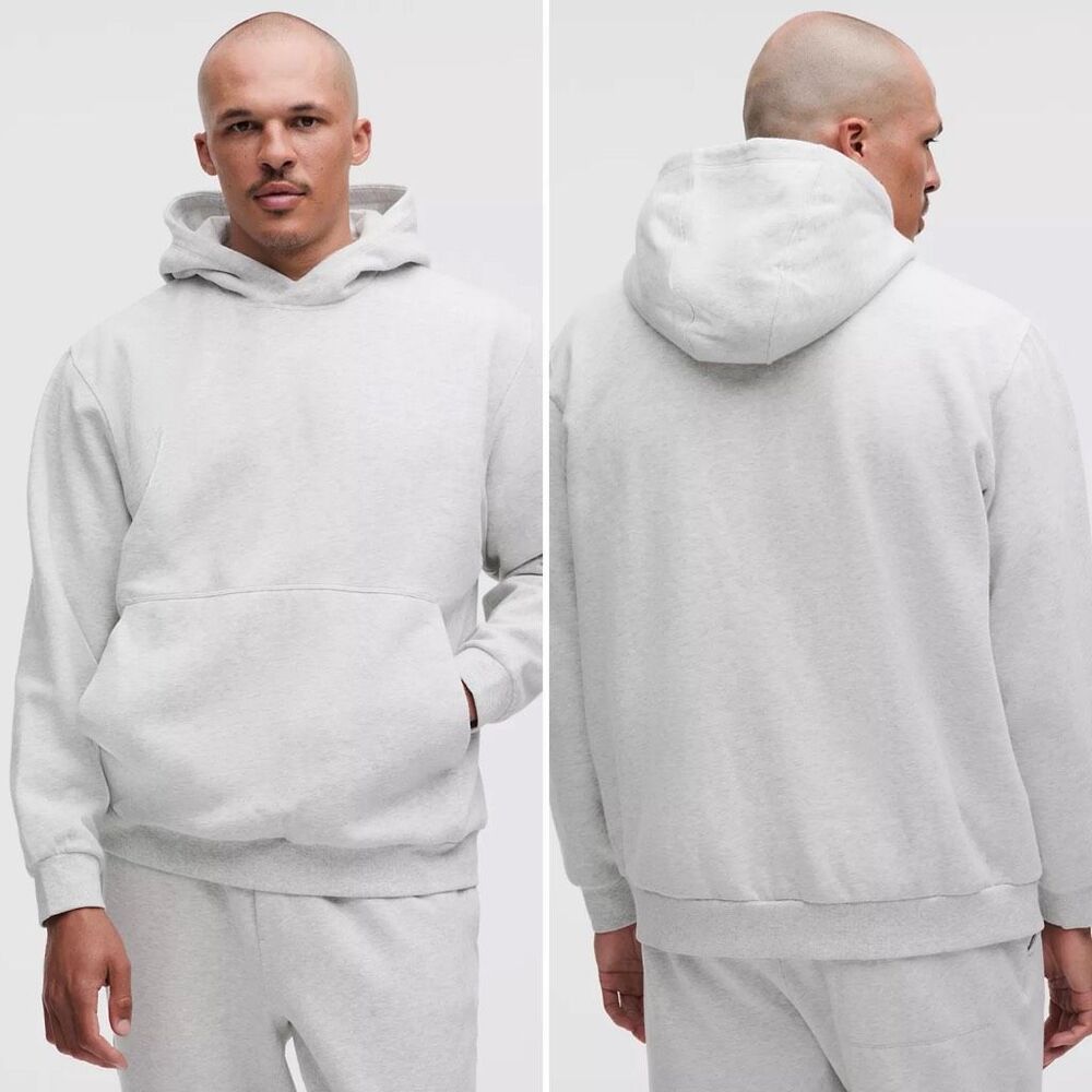Lululemon Steady State Pullover Hoodie in Heathered Core Ultra Light Grey Size X